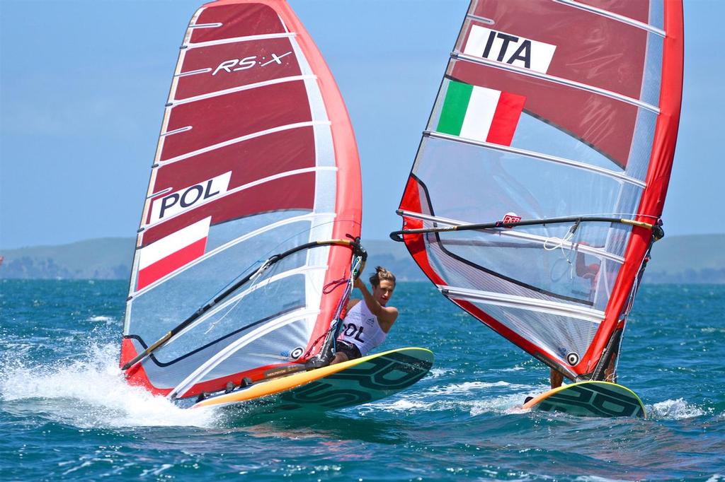 Mens RS:X - Aon Youth Worlds 2016, Torbay, Auckland, New Zealand, Day 2 © Richard Gladwell www.photosport.co.nz